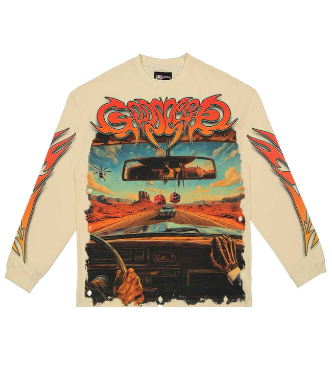 Godspeed On The Run L/S Tee Bone Hover Image