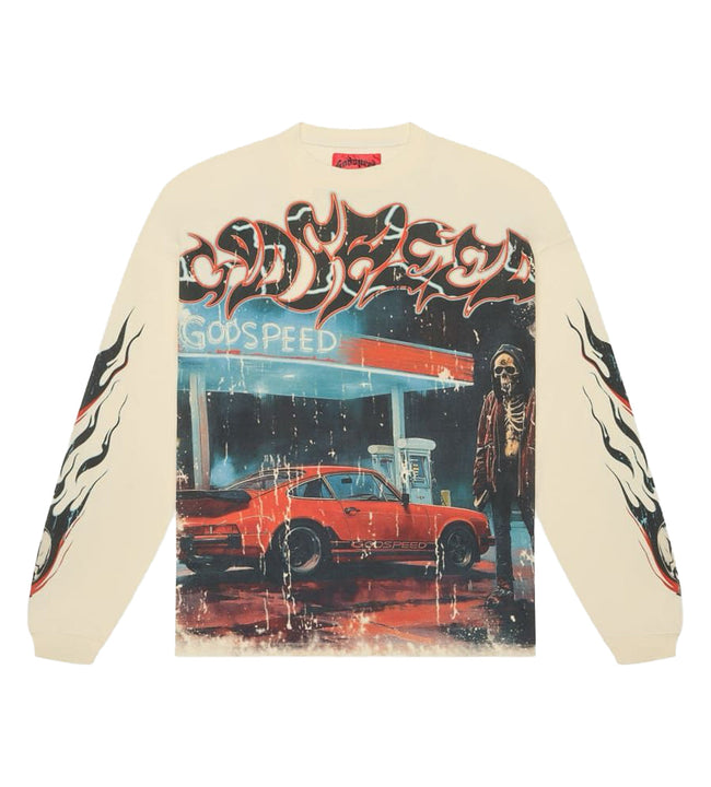 Godspeed Pit Stop L/S Tee Bone Hover Image