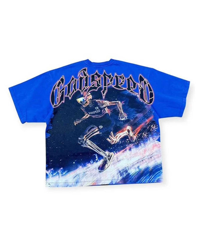 Godspeed Run Club Tee Blue Hover Image