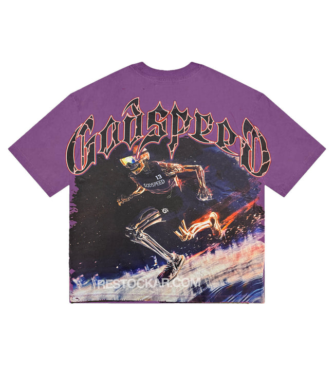 Godspeed Run Club Tee Purple Hover Image