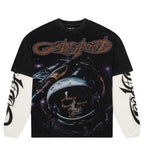 Godspeed Space Traveler Layered Tee Black
