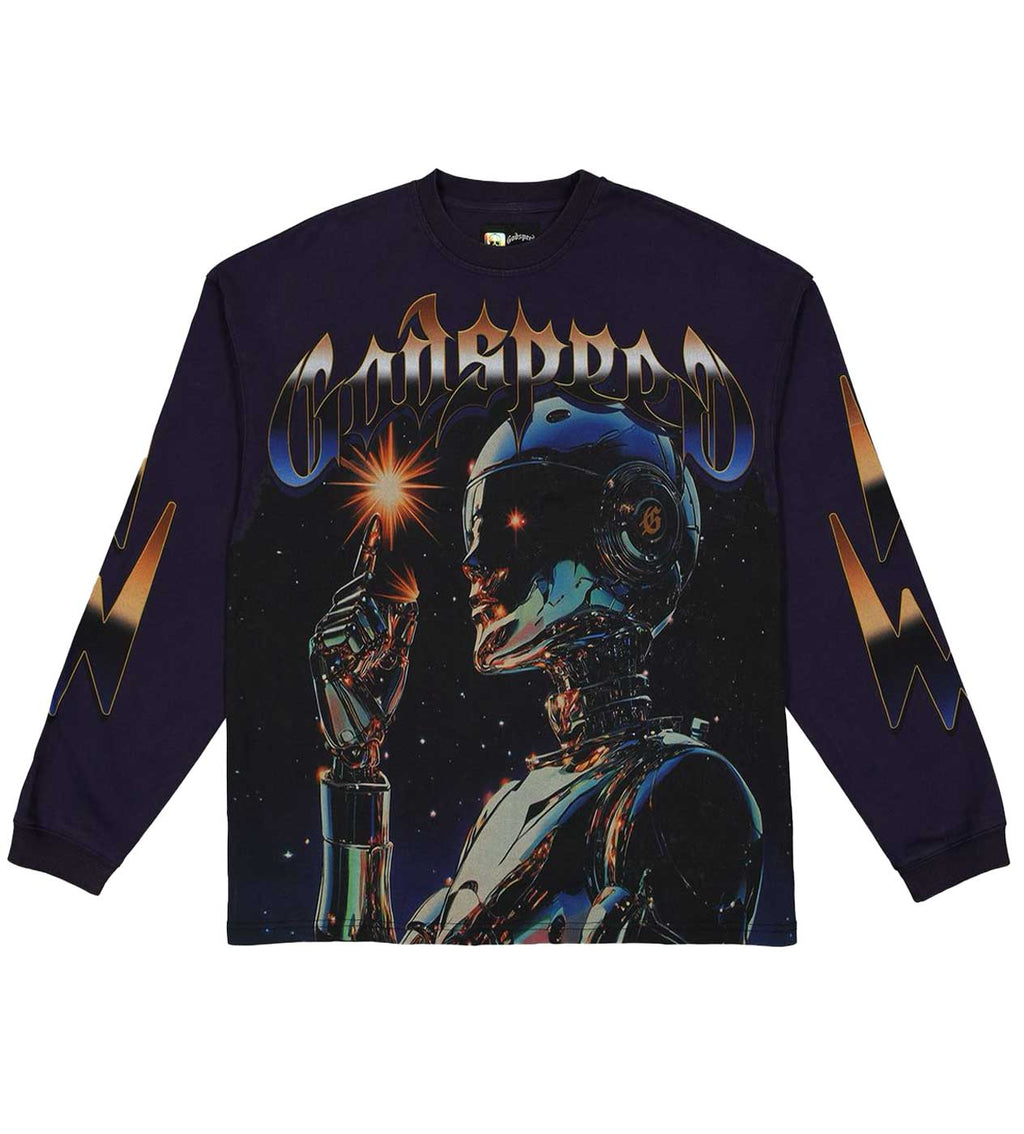 Godspeed Sputnik L/S Tee Navy
