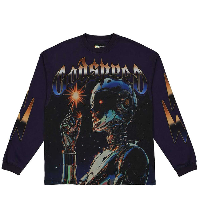 Godspeed Sputnik L/S Tee Navy Hover Image
