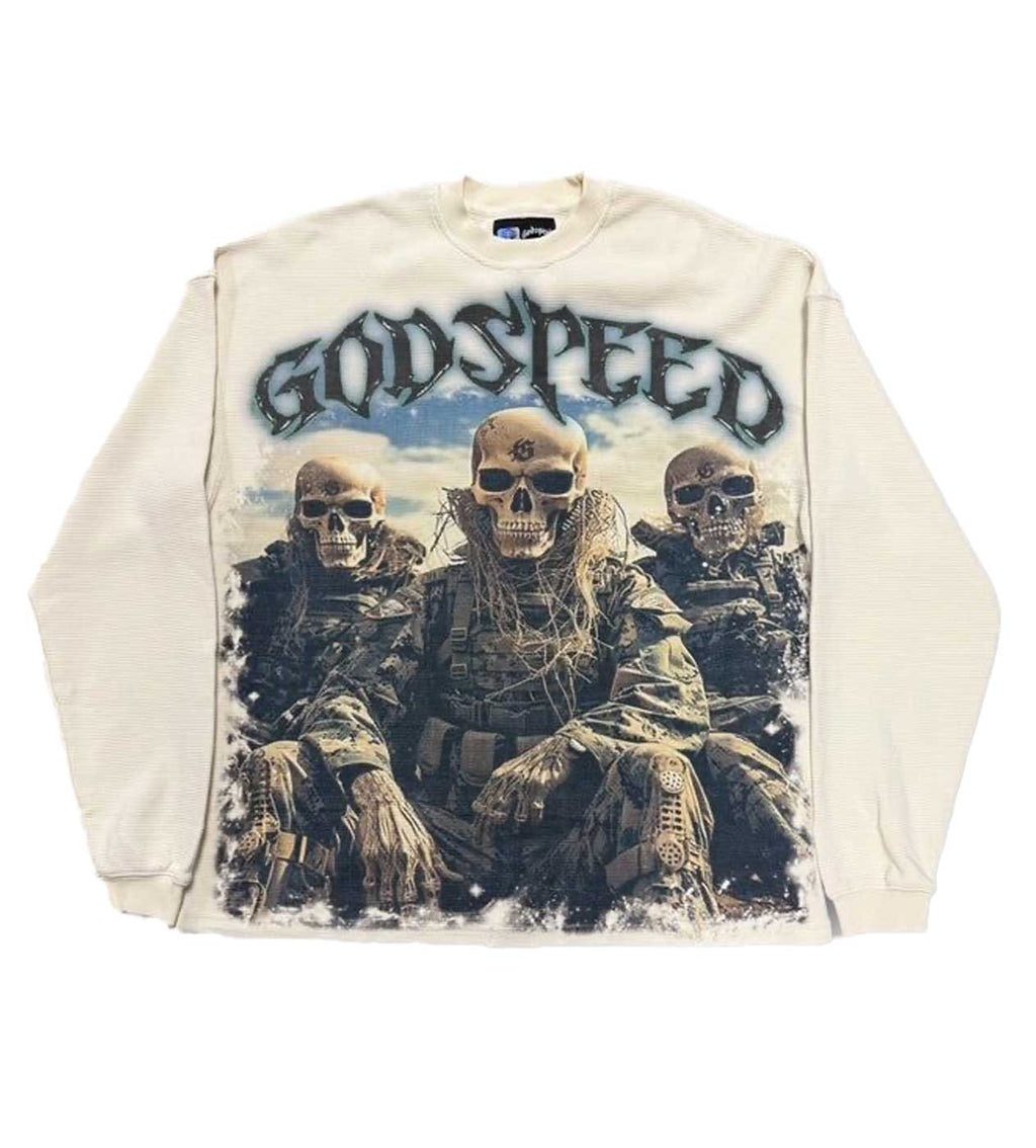 Godspeed Squadron Thermal L/S Tee Bone