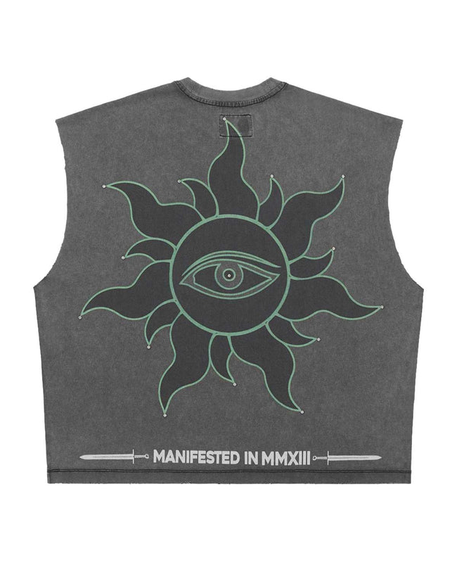 Godspeed Sunken Liberty Sleeveless Tee Grey Wash Main Image