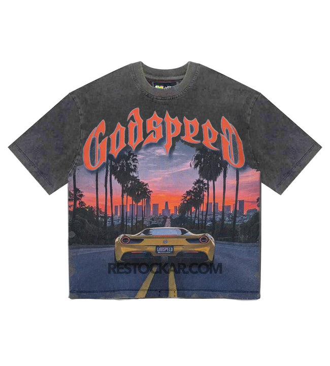 Godspeed Sunset Blvd Tee Grey Hover Image