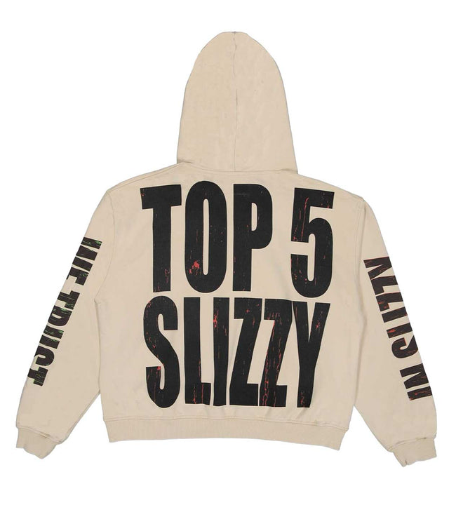 Godspeed Top 5 Slizzy VVS Hoodie Bone Main Image