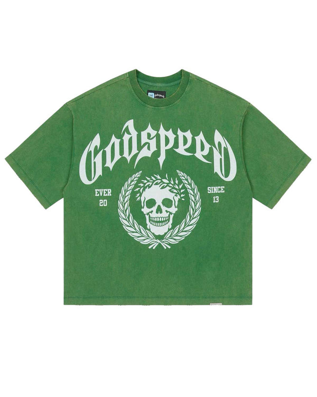Godspeed Victor Crest Tee Green Hover Image