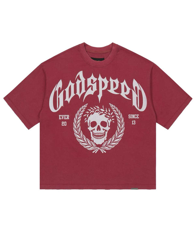 Godspeed Victor Crest Tee Red Hover Image