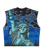 Godspeed Voltage Sleeveless Tee Black/Blue