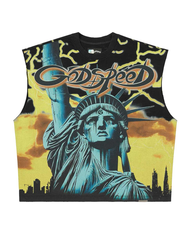 Godspeed Voltage Sleeveless Tee Black/Yellow Hover Image