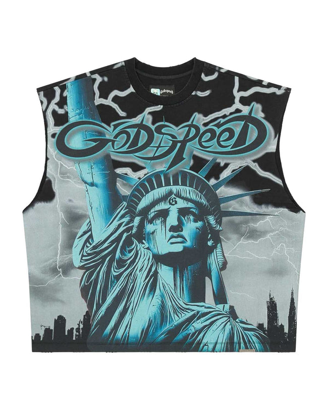 Godspeed Voltage Sleeveless Tee Black/Wolf Grey Hover Image