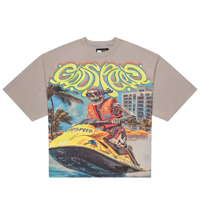 Godspeed Wave Runner Tee Washed Stone Hover Image