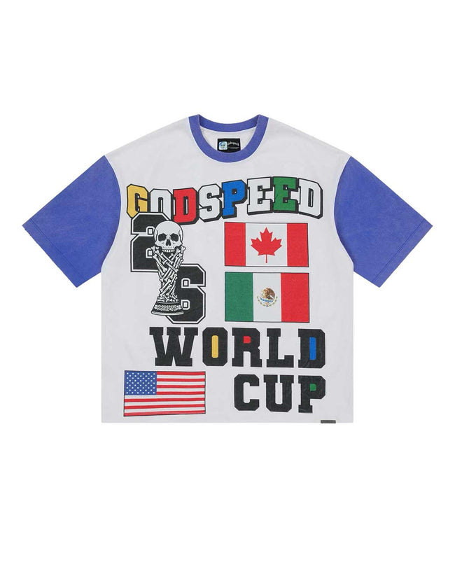 Godspeed '26 GSWC Vintage Tee White/Blue Hover Image