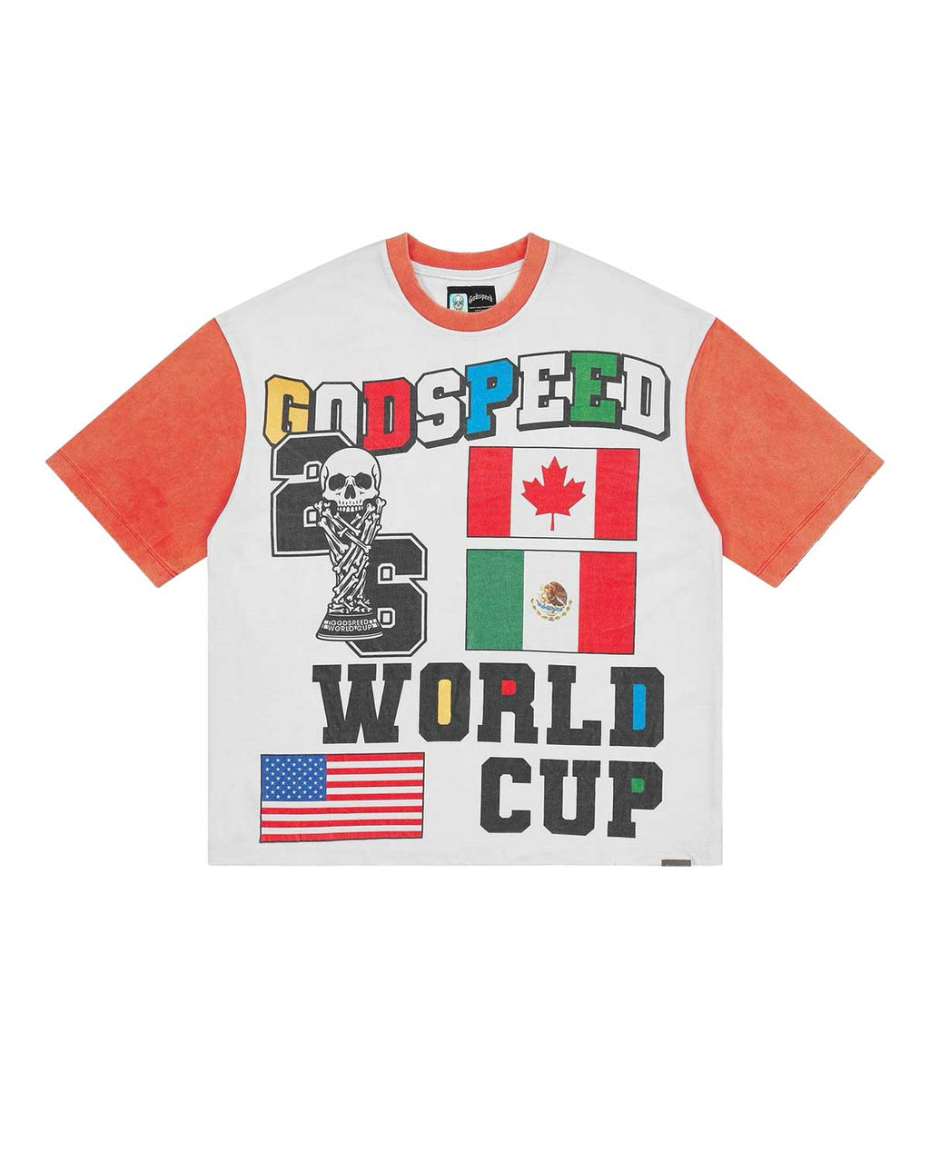 Godspeed '26 GSWC Vintage Tee White/Red