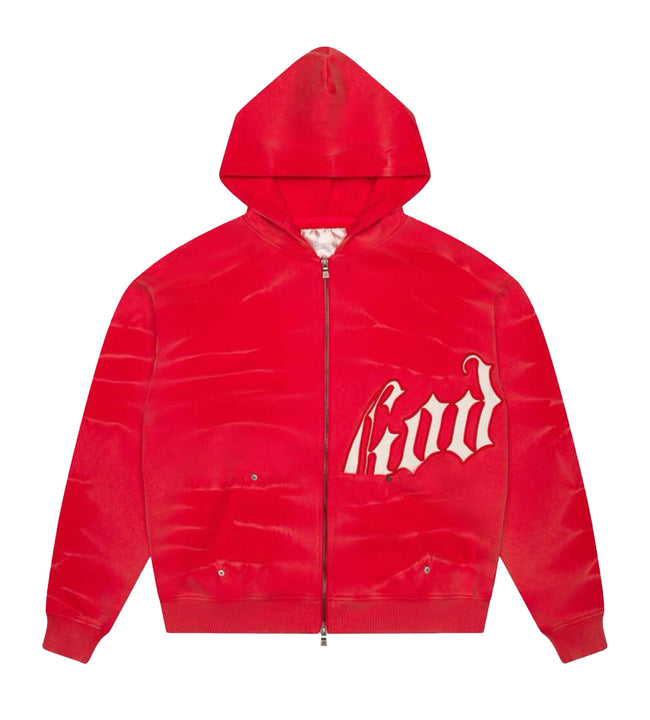 Godspeed OG Logo Sweatsuit V2 Red Tie-Dye Main Image