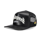 Godspeed Forever Black Leather Trucker Hat