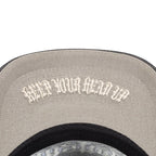 Godspeed Forever Black Leather Trucker Hat
