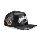 Godspeed Forever Black Leather Trucker Hat